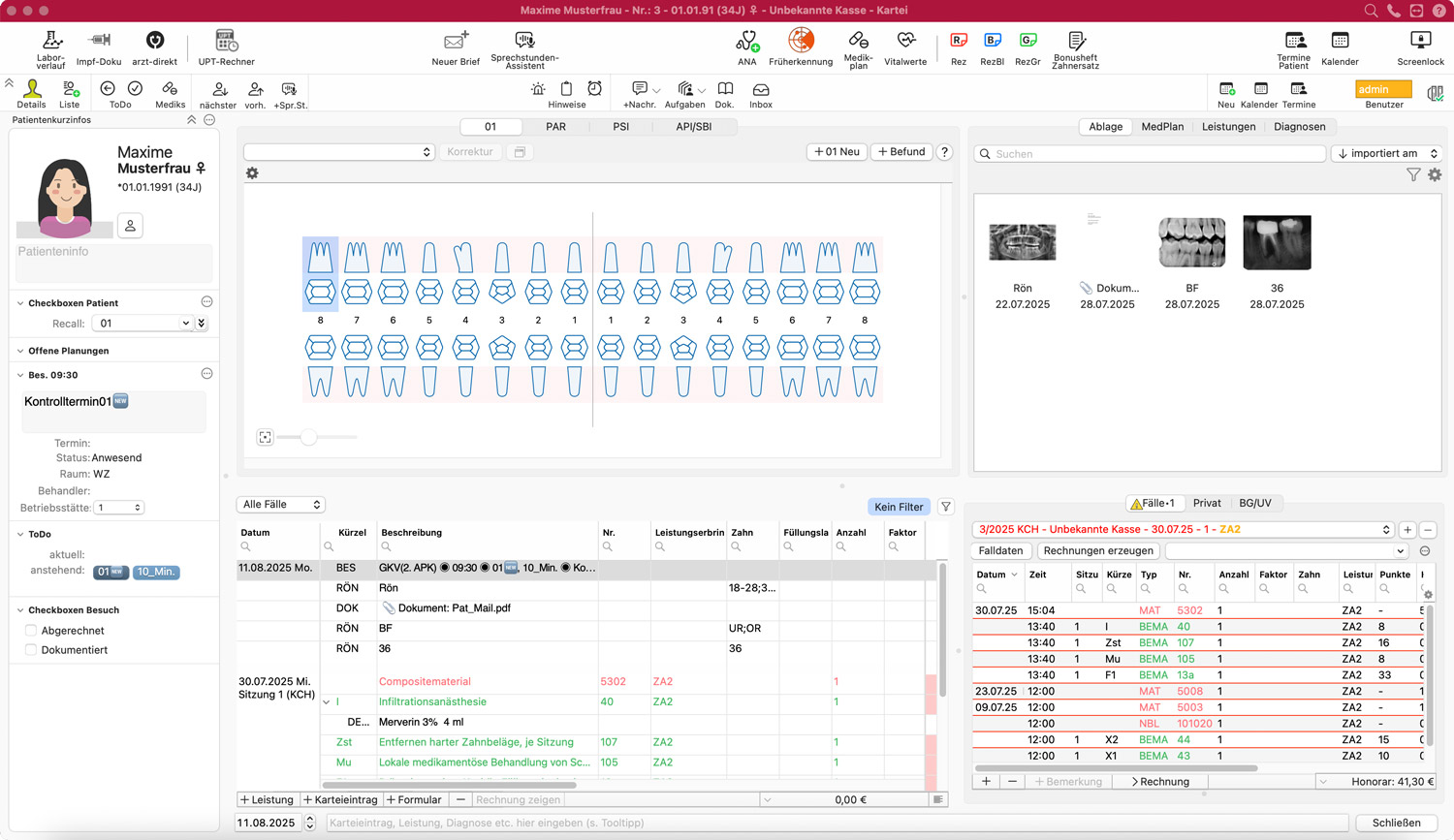 tomedo.Dental Software im Einsatz